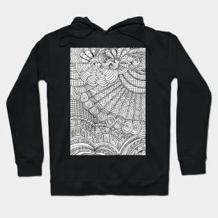 Pattern inspired by zentangle abstract Hoodie